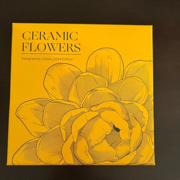 Vibrant Orange Dahlia Ceramic Flower Sculpture by Chive - Picture 7 of 12